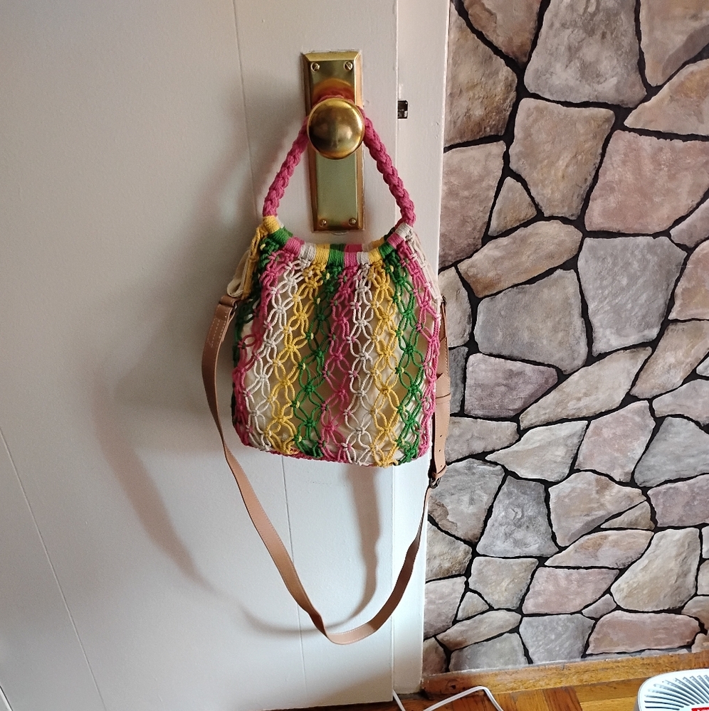 Multicolor Woven Women's Bag